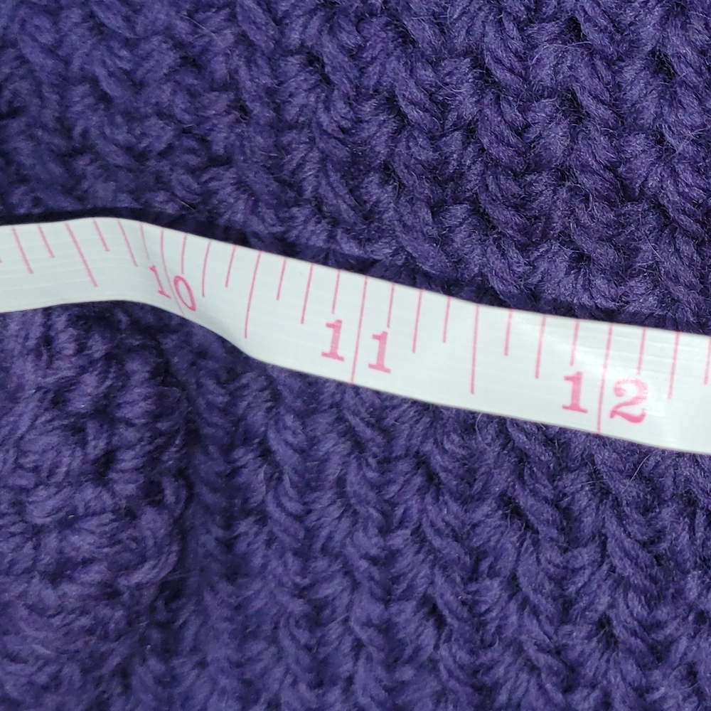 Handcrafted Purple Crochet Market Bag - Picture 3 of 5